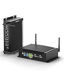 WINSMALL Mini PC lüfterlos i3 10110U, Industrie PC 2X RS232/485 COM, GPIO, 2X HD+DP 4K Triple Display, WiFi5/BT4.2/Dual LAN Fanless Mini Computer Linux/W11 Pro, 16GB RAM 256GB SSD, Auto Power On
