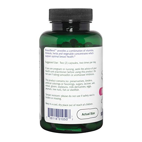 Vitanica BreastBlend, Breast Care Support, Vegan, 90 Capsules