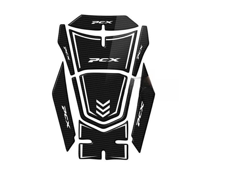Protège réservoir autocollant moto PCX 125 protection réservoir carbone