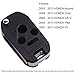 Heart Horse Keyless Entry Flip Key for Ex CRV Fit City 3+1 Buttons Remote Shell Cover Fob Case