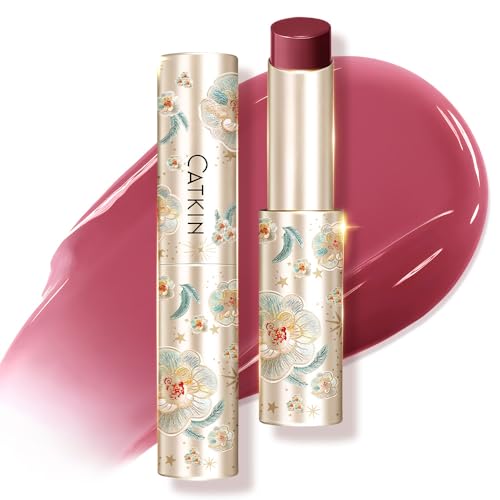 CATKIN 2 in 1 Balsamo Labial y Pintalabios, Bálsamo Labial con Color, Protector y Reparador Labial, Hidratante de Labios con Efecto Prolongado, Ingredientes Naturales