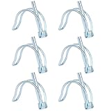 6 Pezzi Perni a Molla Ripiegabili a Forma di D, Perni per Tubo 11x65MM, Sicurezzaperni per Tubi, Perni di Bloccaggio con Spina, Spina di Sicurezza per Fattoria Prato Giardino