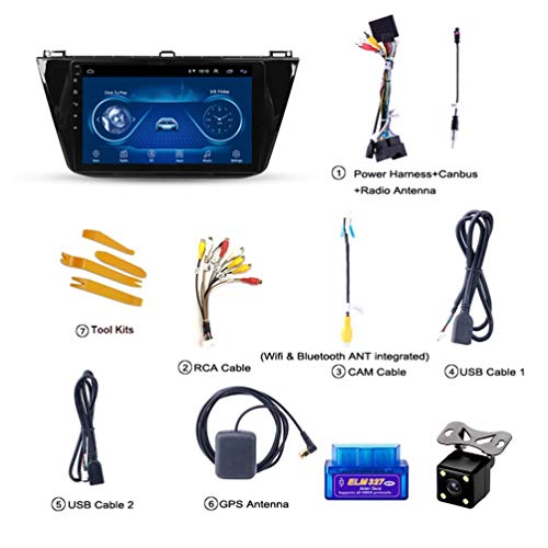 Autoradio Android 8.1 con pantalla táctil 2.5D premium para Tiguan L 4