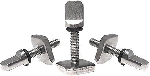 DORSAL Aletas de tabla de surf Tornillo y placa para Longboard Center - Acero inoxidable