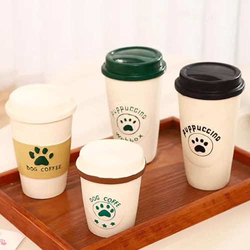 Juguete mordible para perros con forma de taza de café miniatura 5