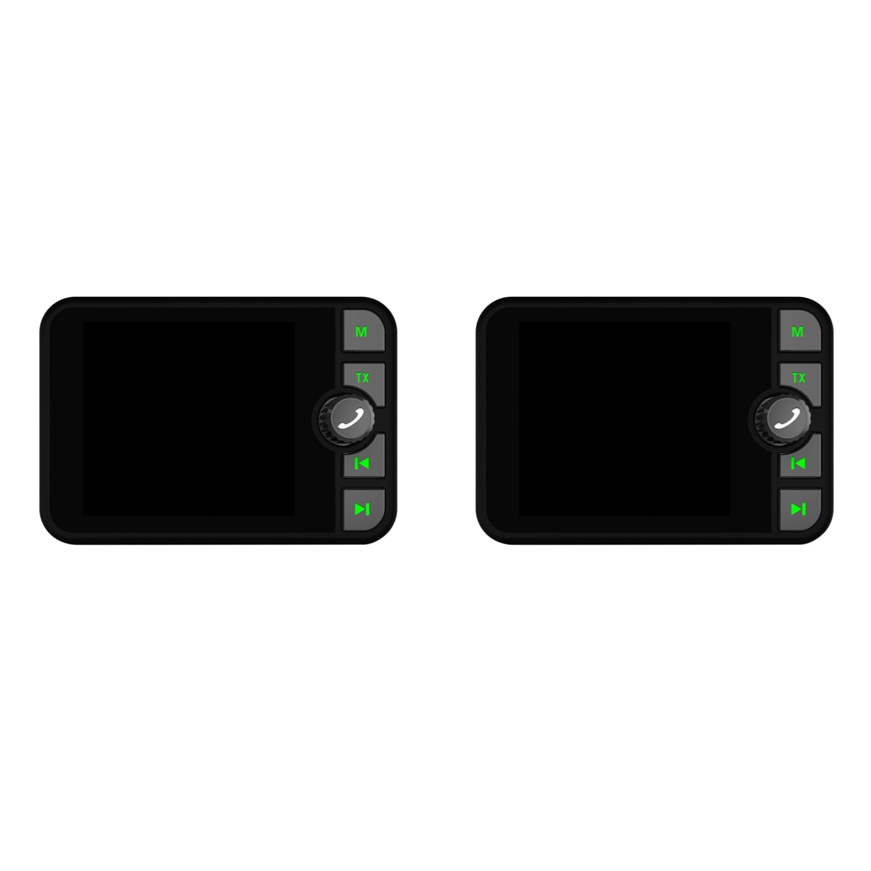2X Coche / + Receptor Radio Digital Universal Bluetooth Reproductor de Música MP3 Adaptador Transmisión FM con Pantalla LCD