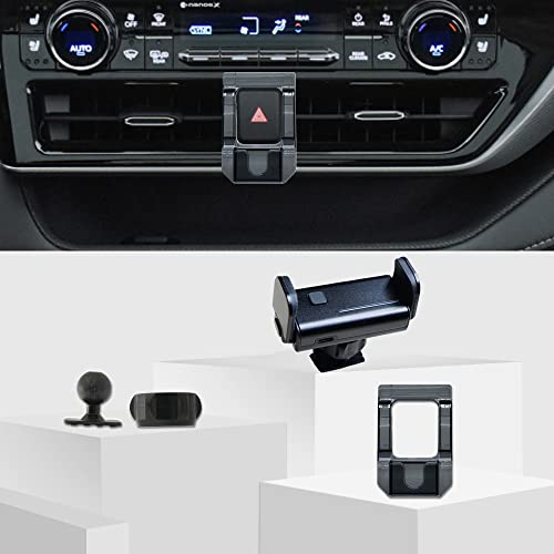 ZChan Car Phone Holder Fit for Toyota Highlander 2020-2022 Upgraded Sensor Locked Phone Mount Custom, Adjustable Car Phone Holder Mount , Apply to iPhone 11，iPhone12，iPhone12 Pro max，Samsung