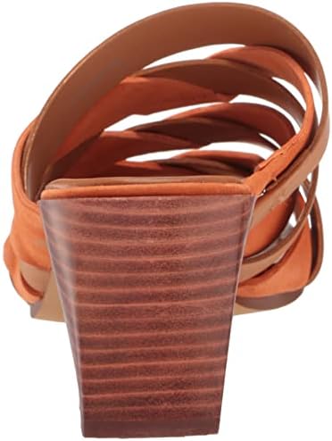 Vince Camuto Women's Footwear Women's Deljesta Braided Upper Heeled Sandal, Light Cognac, 8 | Image 2