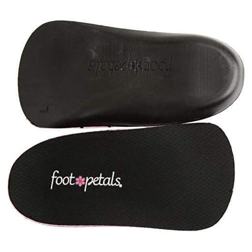 Foot Petals Women's Triple Play Insole-W, Black, Medium