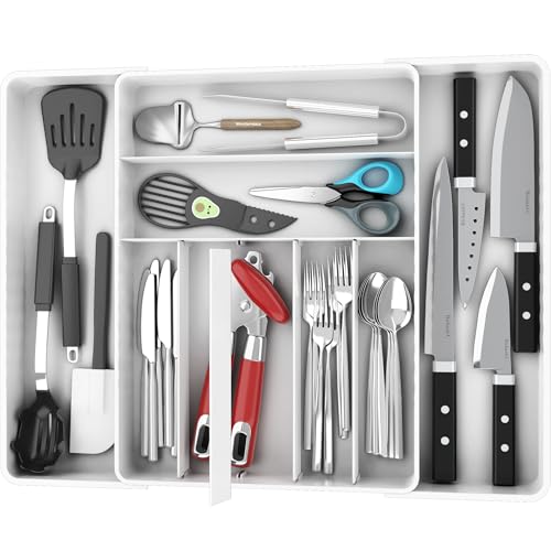 Simple Houseware Expandable Kitchen Drawer Flatware Organizer