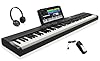 STRICH 88 Key Digital Piano Full Size Electric Keyboard with Semi-Weighted Sensitive Keys, Portable Electric Piano Set for Beginner, Bundle with Sustain Pedal, Headphones, Music Rest, SEP-150S