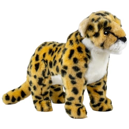 Doudou Cheetah Debout 30 cm Peluche Douce pour des Câlins Inspirés de la Nature