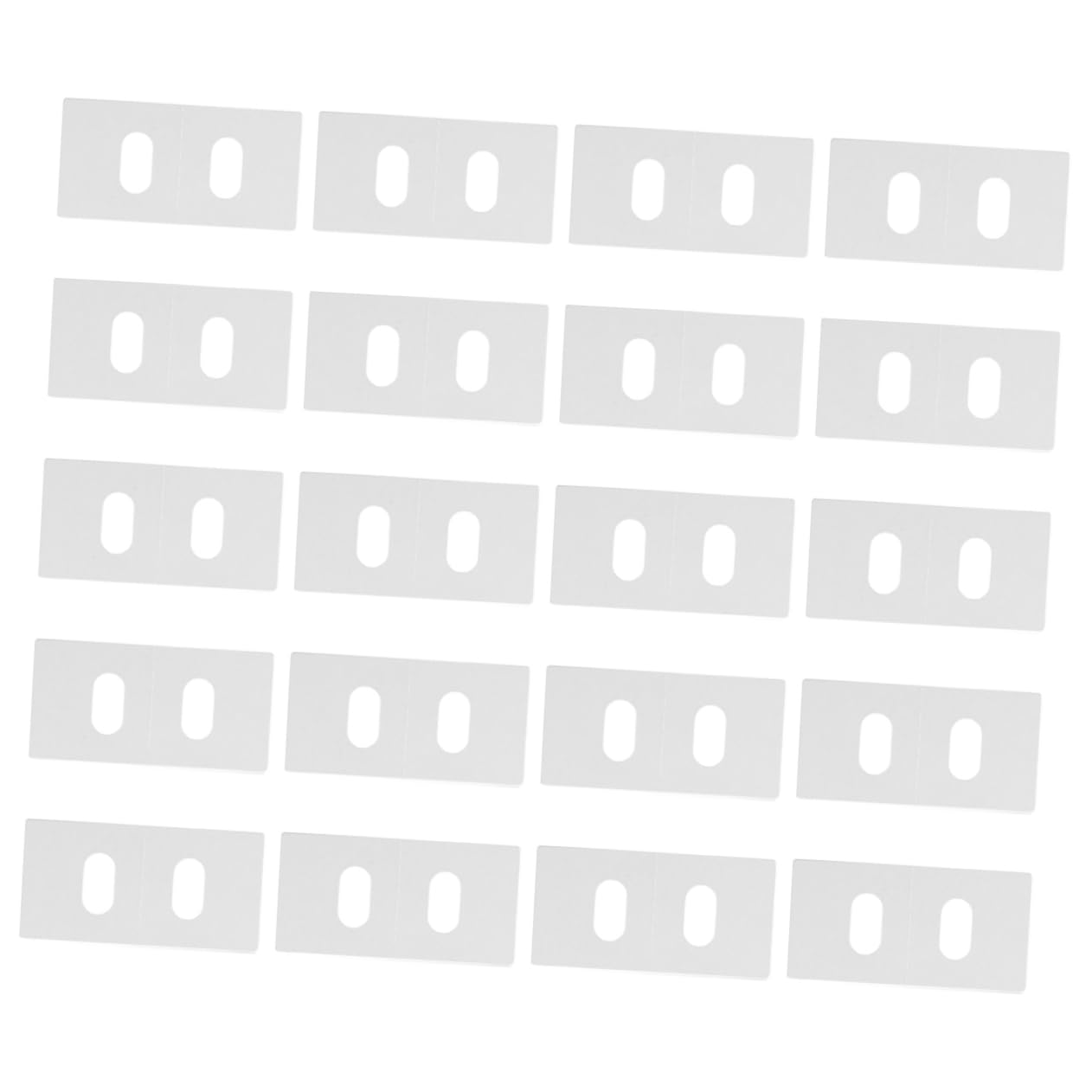 HOLIDYOYO 20pcs Vertical Blind Repair Tabs Easy Installation Replacement Parts for Vertical Blinds Compatible Various Materials Practical Vane Savers for Window Coverings