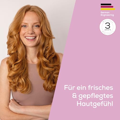 Beurer FC 95 Gesichtsbürste, porentiefe Reinigung der Gesichtshaut, elektrische Reinigungsbürste mit 4 Aufsätzen, für jeden Hauttyp geeignet, wasserfest, mit Akku