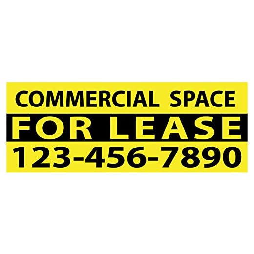 High-Quality Vinyl Commercial Lease Banner