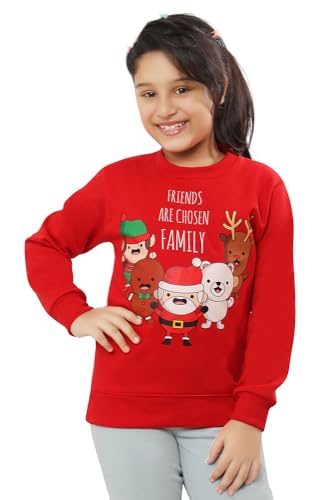 Image of Ninos Dreams Full Sleeves Girls Christmas Sweatshirts