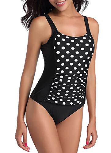 Uniquestyle Femme Sexy Tankini Maillot de Bain One Pièce Tankinis Grande Taille (Dot, 42) Cover