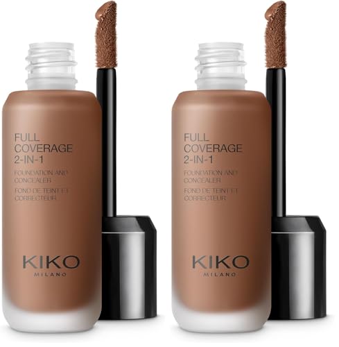 KIKO Milano Fond de Teint et Correcteur Full Coverage 2-en-1 Teinte R180 (Lot de 2)