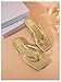 GORGLITTER Women's Square Open Toe Flip Flop Minimalist Thong Flat Sandals Slide On Summer Vacation 2025 Dressy Shoes Gold 9.5
