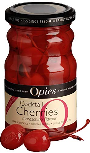 Opies Red Cocktail Maraschino Cherries with Stem, 225g
