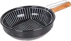 Frigideira C/cesto Refeição Esmaltada Antiaderente Cozinha