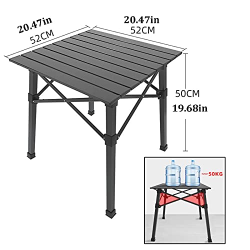 Table de camping pliante table de pique-nique portable grise - 4