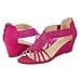 PIZZ ANNU Sandalias Mujer Verano con Tacón de Cuña Diamante de Imitación Zapatos Moda Punta Abierta Elegante Boda Fiesta Damas Zapatos Fucsia EU 39 Imagen de PIZZ ANNU Sandalias Mujer Verano con Tacón de Cuña Diamante de Imitación Zapatos Moda Punta Abierta Elegante Boda Fiesta Damas Zapatos Fucsia EU 39