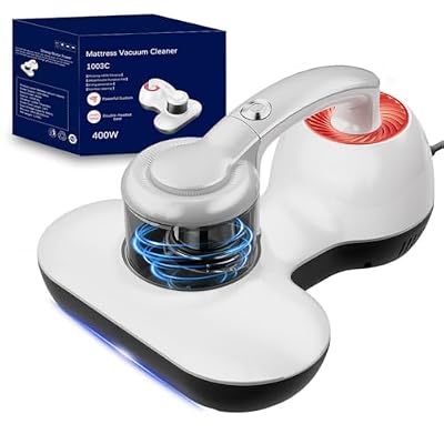 Hersven Mattress Vacuum Cleaner, 16KPa Handheld Bed Vacuum with UV Light & High Heating Tech, Deep Cleaning for Mattresses, Pillows, Sofas, Pet Hair and Carpets