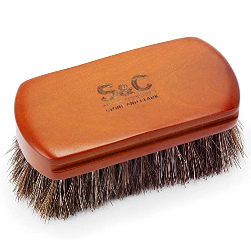 Brosse en crin de cheval de qualité supérieure Stone and Clark en bois noble - 2