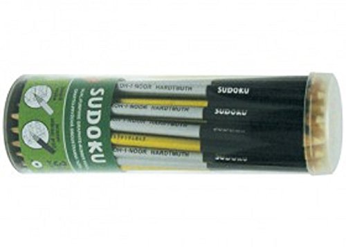 KOH-I-NOOR 2B Sudoku Graphite Pencil with Eraser in Tub (Pack of 36)