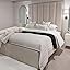6FT Super King Bed Hugo Luxury Tall Panelled Headboard With Mattress ...