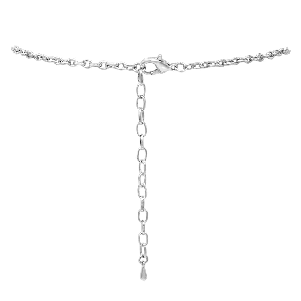Rosemarie Collections UnbeLeafable - Parure composta da collana e orecchini da donna con strass e foglie di vite, 35,6 cm + 7,6 cm di estensione