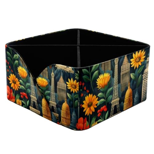 Boîte de rangement classifiée pour maquette d'architecture et accessoires de fleurs durables - 2