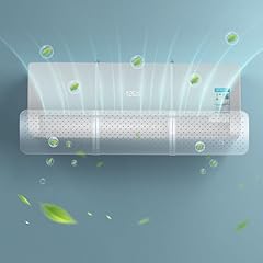 Deflettore per Condizionatore Universale, Portatile Regolabile Parabrezza Deflettore Aria Condizionata Scudo per Condizionatori da Parete per Casa/Ufficio/Camera/Soggiorno (Trasparenza)