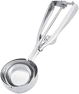 Ice Cream Scoop, Stainless Steel Ice Cream Scoop Cookie Scoop Ice Cream Scoop with Trigger, for Ice Cream Mash Potato Cupcake Mix Cookie Dough (6CM)