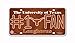 NCAA Texas Longhorns #1 Fan Metal Auto Tag