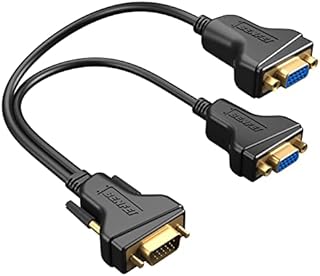 BENFEI VGA Splitter Cable, VGA Y Splitter for Screen Duplication 1ft