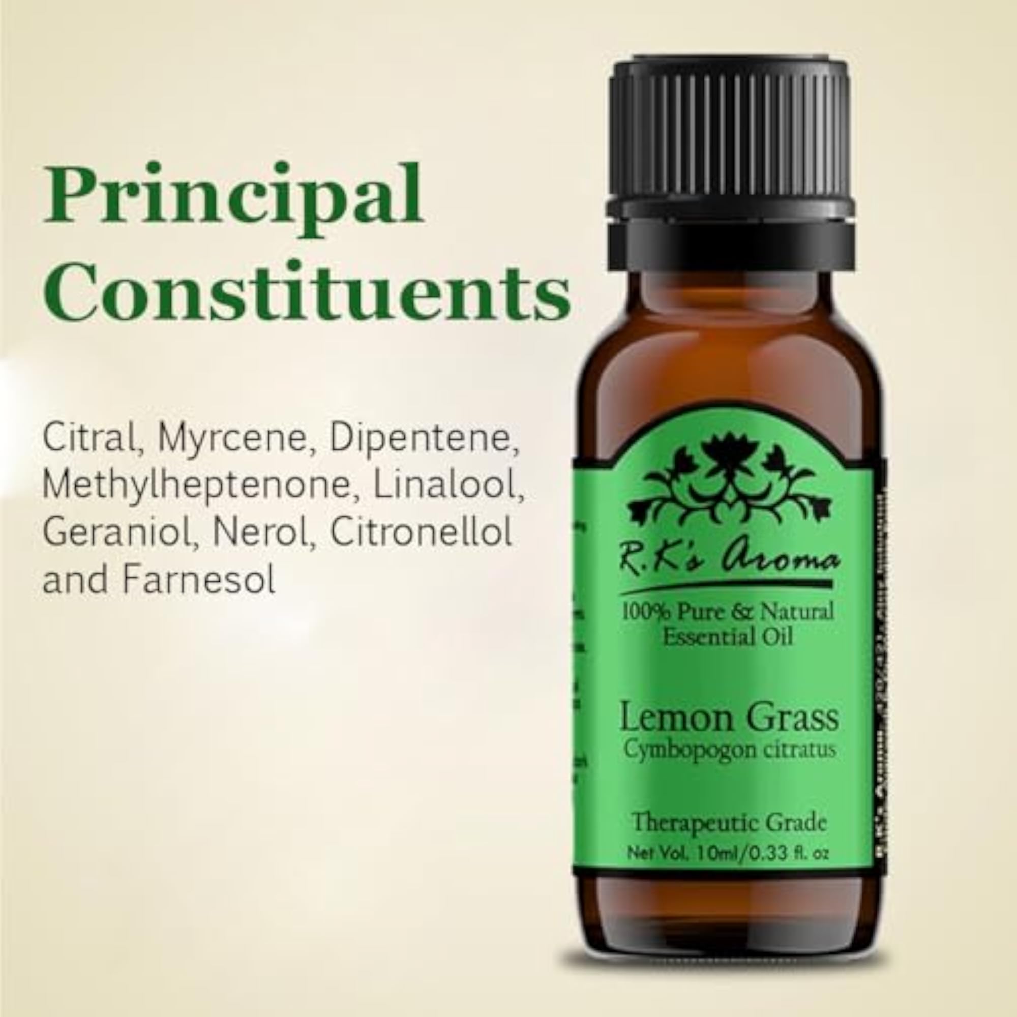 R.K's Aroma Lemon Grass Essential Oil, 100% Pure