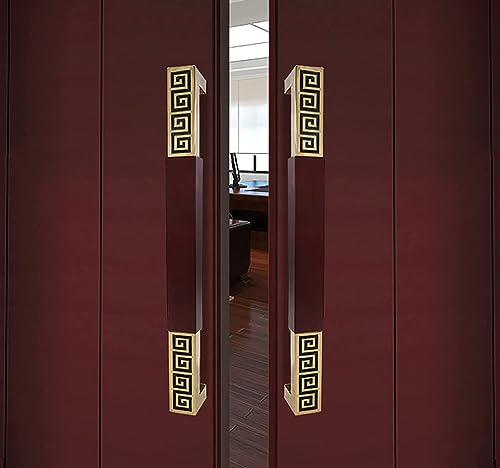 Poignée de porte d'entrée robuste rouge 120 cm à pousser - 3