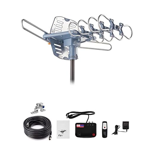 Yeceny Outdoor TV Antenna,Digital Amplified HDTV Antenna & 60 ft RG6 Coax Cable,200 Miles Long Range Wireless Remote 360 Degree Rotation Support 4K 1080P 2 TVs
