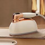 Garment Steamer for Clothes 1400W Portable Travel Steamer 180°Rotating Handle lancha a Vapor Para Ropa with LCD Display Handheld Wrinkle Remover, 260mL Water Tank, Beige