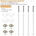 Washer Suspension Rod Kit Compatible with Whirlpool WTW4616FW2 WTW4800BQ0 WTW4800BQ1 WTW4616FW0 WTW4616FW1 WTW4616FW3 WTW4715EW0 WTW4715EW2 WTW4810BQ0 WTW4810BQ1 WTW4810EW0