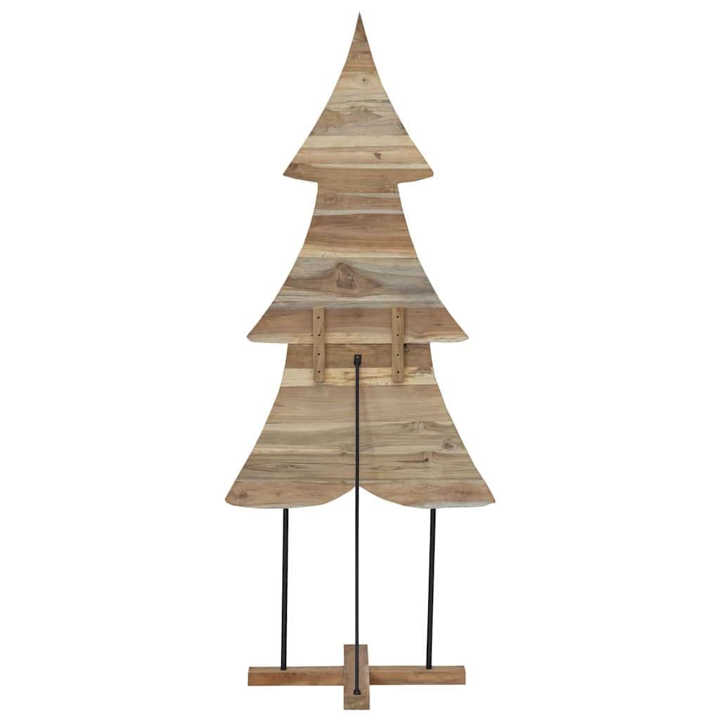 Sapin de Noël marron 181,5 cm en bois de teck massif