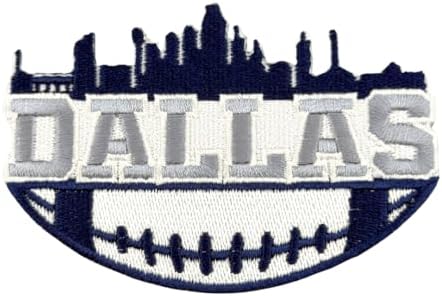 Siam Accs Rugby Fans Dallas City Logo Patch Embroidery American Football Fan Favorite Team Iron On Sew On for Clothing Backpacks Jeans Motorcycle Sew On Custom Jackets Hats Tactical Bags