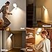 Closet Lights Battery Operated, Rechargeable Wall Lights, Motion Sensor Light Indoor LED Lamp with Remote, Magnetic Wireless 3Color Temperatures & Dimmable Light for Closet Porch Stairs Hallway Garage