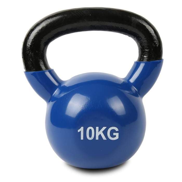 Vinyl Coated Kettlebell Weight Compact Strength Training Kettlebell for Home & Gym Workouts Multiple Weight Options (10 KG)