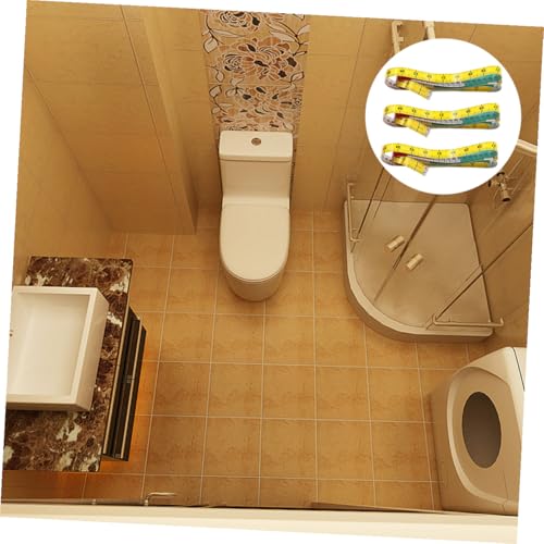 Set de 3 cintas métricas flexibles portátiles retráctiles miniatura 7