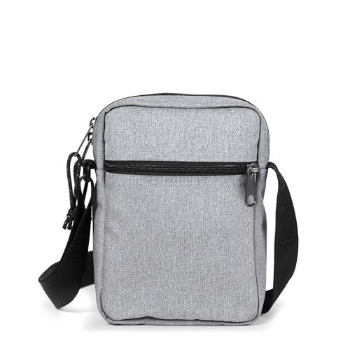 Image of EASTPAK The One - Compact Crossbody Bag with Multiple Zipped Pockets, Adjustable Strap, Everyday Utility, Sunday Grey