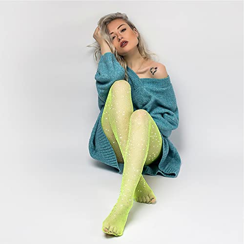 Image of Fishnet Stockings Lace Patterned Tights High Waist Pantyhose Fishnets for Women