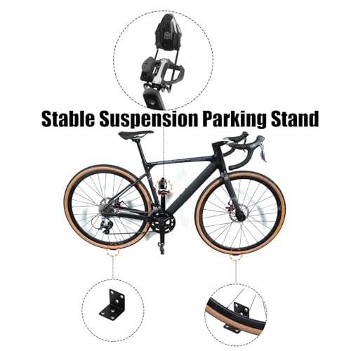 Soporte de almacenamiento para pedales de bicicleta ideal para piso o estudio 5